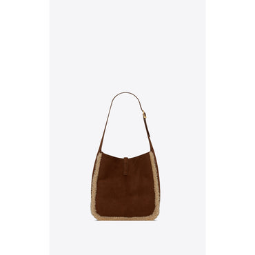 S Le 5 A 7 Supple Shoulder Bag - Dark Sigaro/Natural Beige