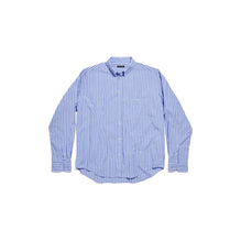 L/S Large Fit Shirt - Light Blue/White