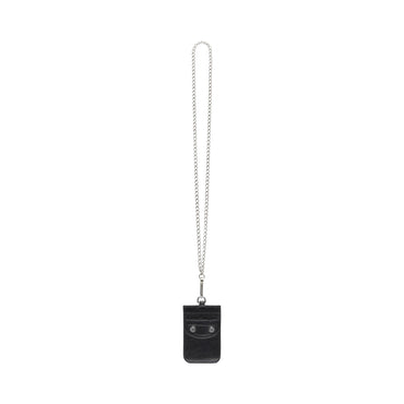 Le Cagole Card Hld W/Ch - Black