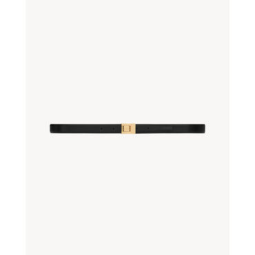 Fine Ceinture Boucle La 76 - Nero