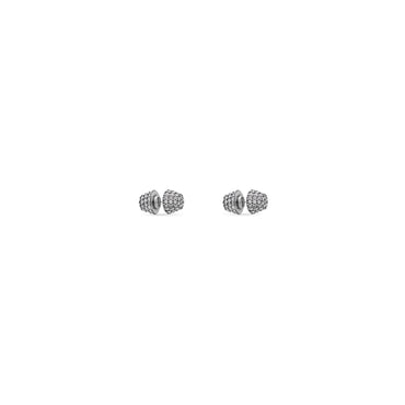 Cagole Stud Earrings P - Ant Silver/Crystal