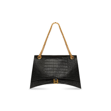 Crush Chain Bag L - Black