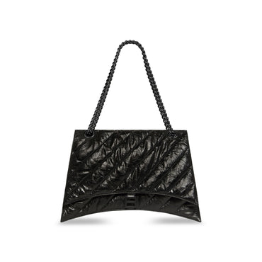 Crush Chain Bag L - Black