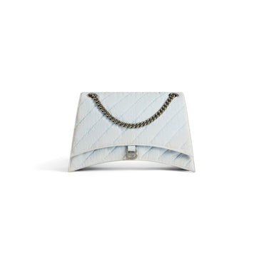 Crush Chain Bag L - Pale Blue