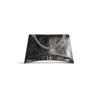 Crush Chain Bag L - Steel Grey