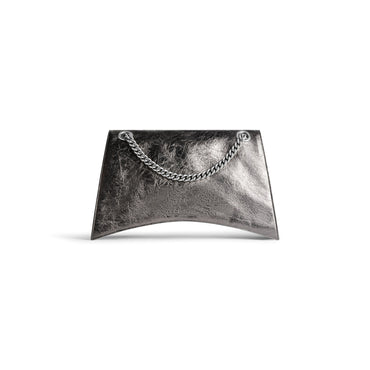 Crush Chain Bag L - Steel Grey