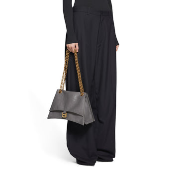 Crush Chain Bag M - Dark Grey