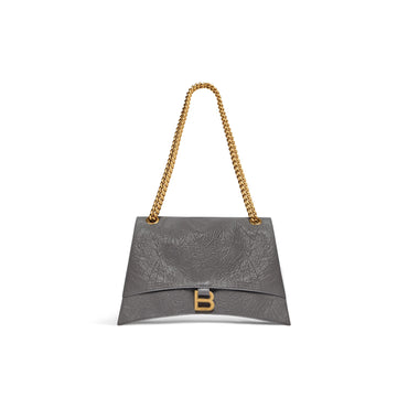 Crush Chain Bag M - Dark Grey