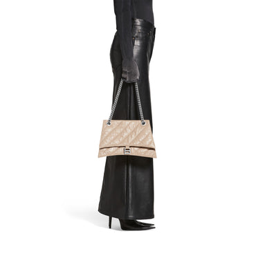 Crush Chain Bag M - Taupe