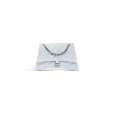Crush Chain Bag M - Pale Blue