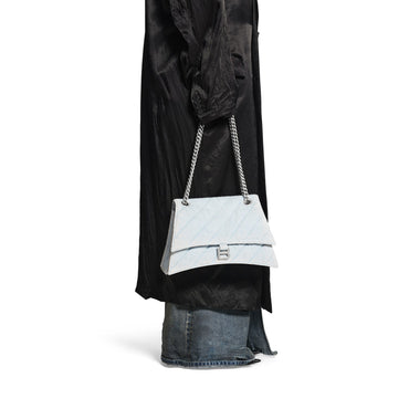 Crush Chain Bag M - Pale Blue