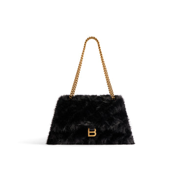 Crush Chain Bag M - Black