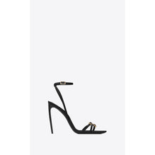 Cassie 110 Sandals In Crepe Satin - Black