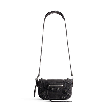 Le Cagole Men Flap Bag Xs - Charcoal Black