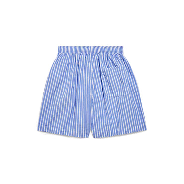 Pyjama Shorts - Light Blue/White