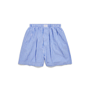 Pyjama Shorts - Light Blue/White
