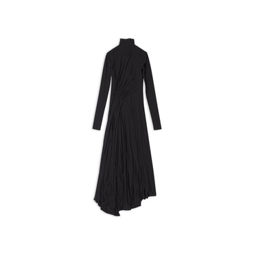 Twisted Slit Dress - Black