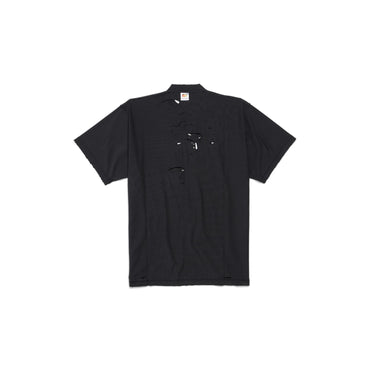 Inside Out T-Shirt - Faded Black/White