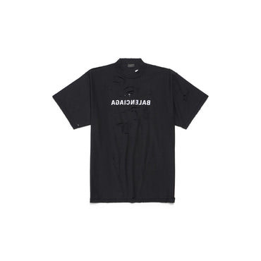 Inside Out T-Shirt - Faded Black/White