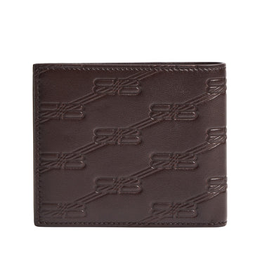 Bb Monog Emb Sq Fold W - Espresso