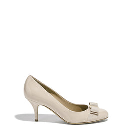 Vara Bow Pumps Shoe - Bone