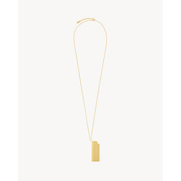 Collier Necklace In Brass Metal - Dore