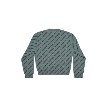 Crewneck Long Sleeve - Washed Grey/Black