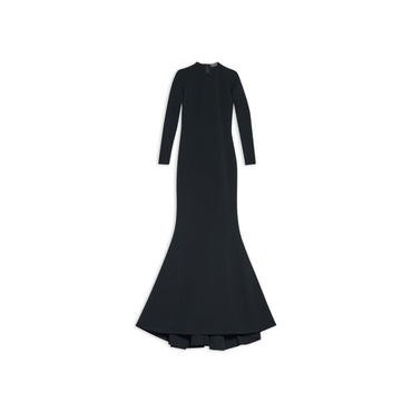 Maxi Mermaid Gown - Black