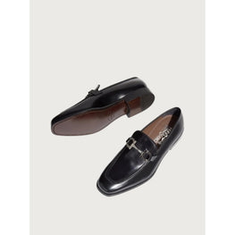 Moccasin with Gancini Ornament - Black