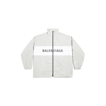 Logo Zip-Up Jacket - Cement Beige