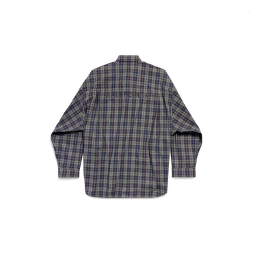 Oversized Shirt - Navy/Khaki