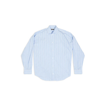Cocoon Shirt - Skye Blue/White