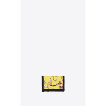 YSL x Pink Panther Wallet - Giallo/Rosa/Nero
