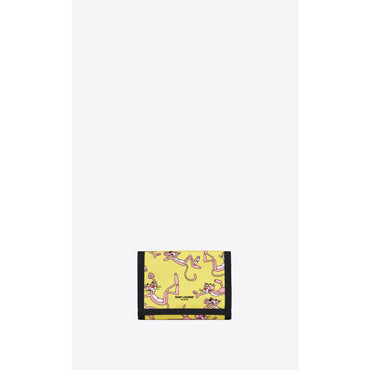 YSL x Pink Panther Wallet - Giallo/Rosa/Nero