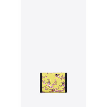 YSL WALLET E_ZEU.P.PANTHER/ORI - GIALLO/ROSA/NERO/N/N
