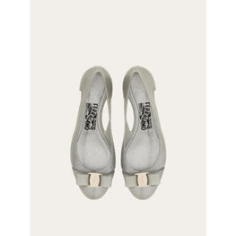 Jelly Ballet Flats with Vara Bow - Silver