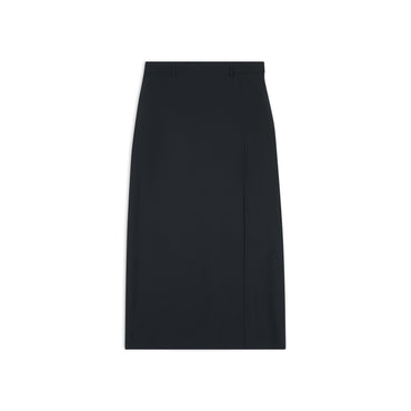 Slit Tailored Skirt - Black