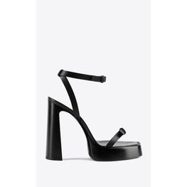 Carine 105 Sandals In Maine Liscio - Black