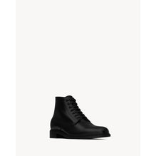 Army Lace Up Boot In Stalker - Black Base Black