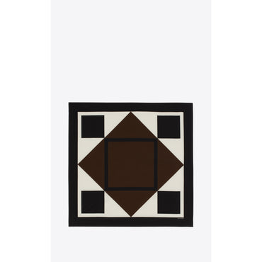 Arty Geometric Carre - Brown/Black