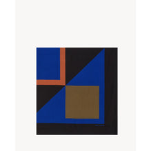 CARRE FORME GEO - BLEU BLANC