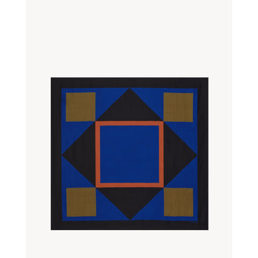 CARRE FORME GEO - BLEU BLANC