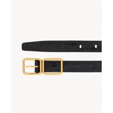 Fine Ceinture Double Cadre - Nero