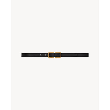 Fine Ceinture Double Cadre - Nero