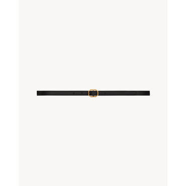 Fine Ceinture Boucle Frame - Nero