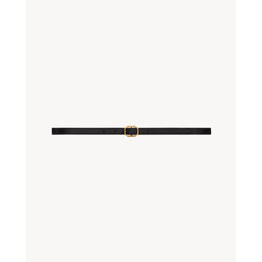 Fine Ceinture Boucle Frame - Nero