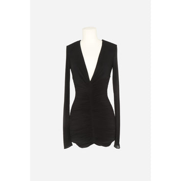 ROBE JERSEY STRETCH - NERO/NERO