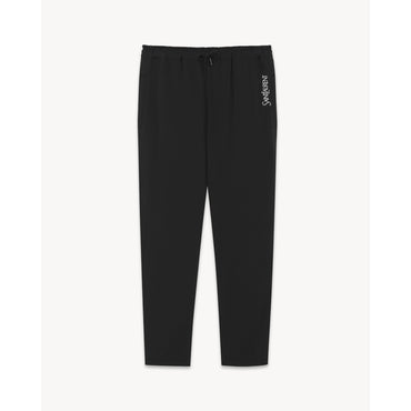 Jogging Satin Envers Crepe - Noir