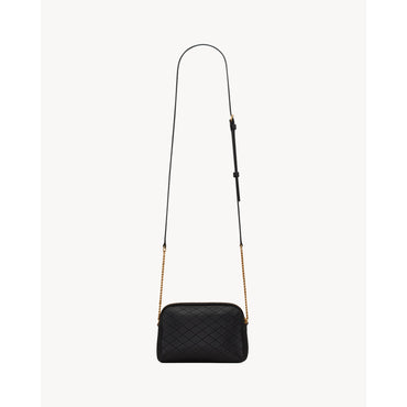 Gaby Zipped Pouch On Chain - Nero