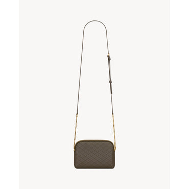 Gaby Zipped Pouch On Chain - Light Musk